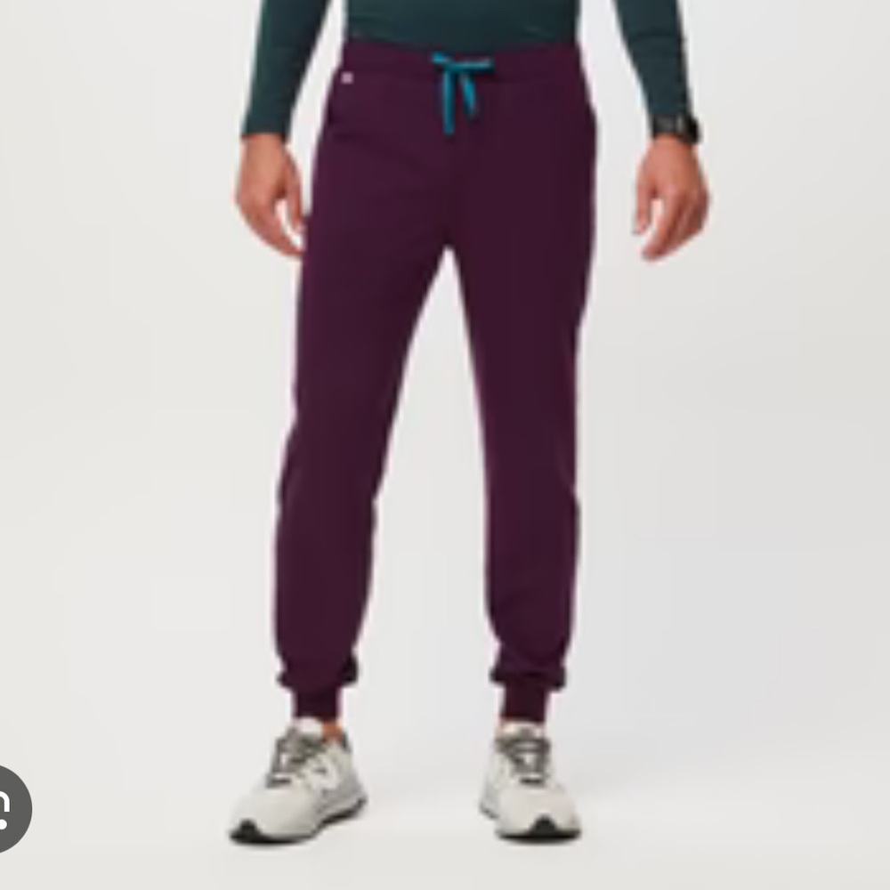 Figs Men’s Limited Edition Deep Purple Tansen Jogger Scrub Pants Large